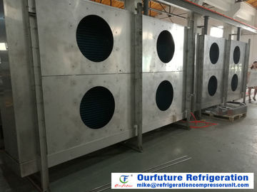 Soğuk Oda Kullanımı için Alüminyum Finli Sıcak Gaz Defrost Tipi Ünite Soğutucu Evaporatör